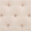 Safavieh Liam Tufted Fabric and Wood Cocktail Ottoman in Beige / Natural