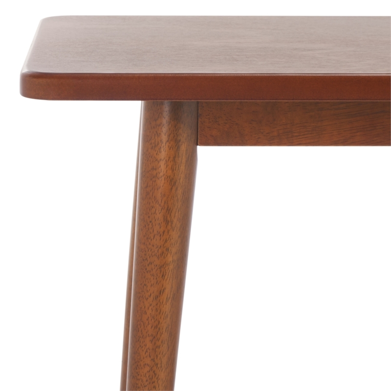 Safavieh Florent Wood and Metal Bench in Walnut