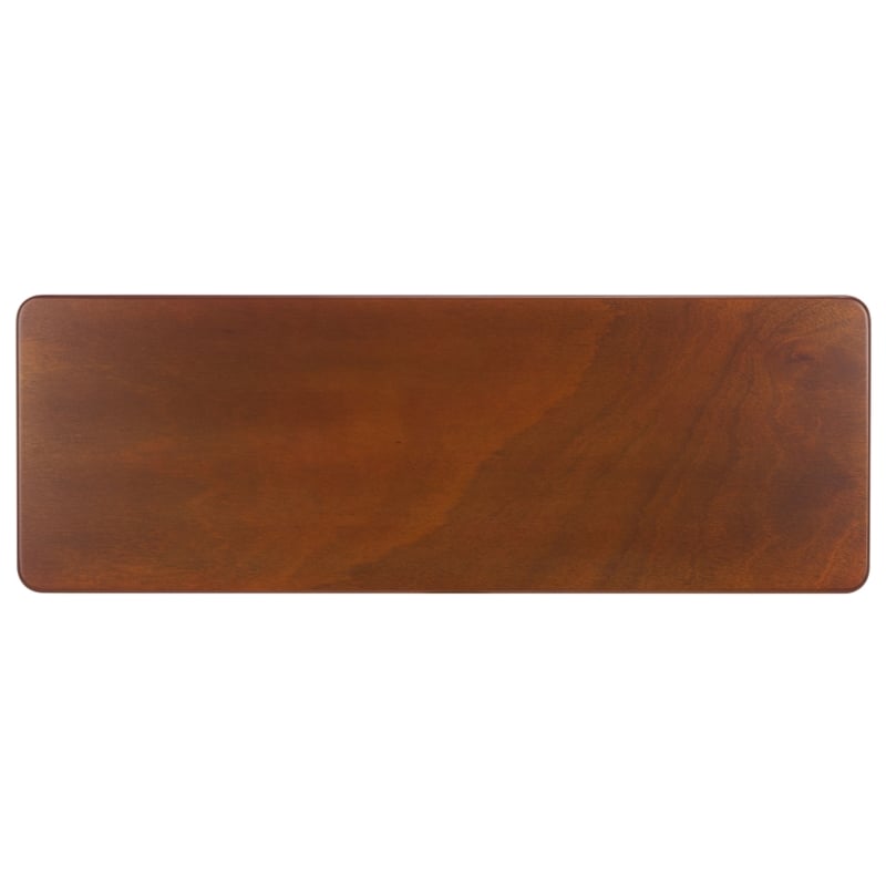 Safavieh Florent Wood and Metal Bench in Walnut