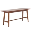 Safavieh Florent Wood and Metal Bench in Walnut