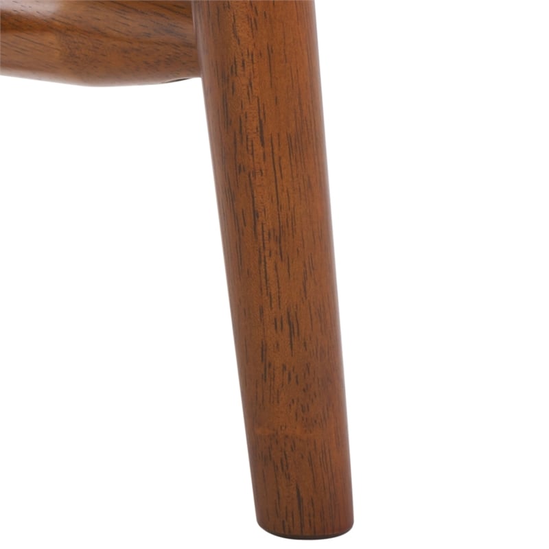 Safavieh Florent Wood and Metal Bench in Walnut