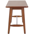 Safavieh Florent Wood and Metal Bench in Walnut