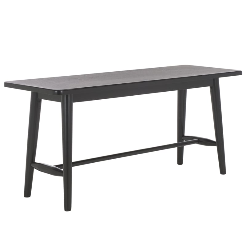 Safavieh Florent Wood and Metal Bench in Black
