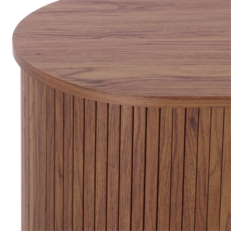 Safavieh Erdwing Wood Bar Cabinet in Walnut / Black