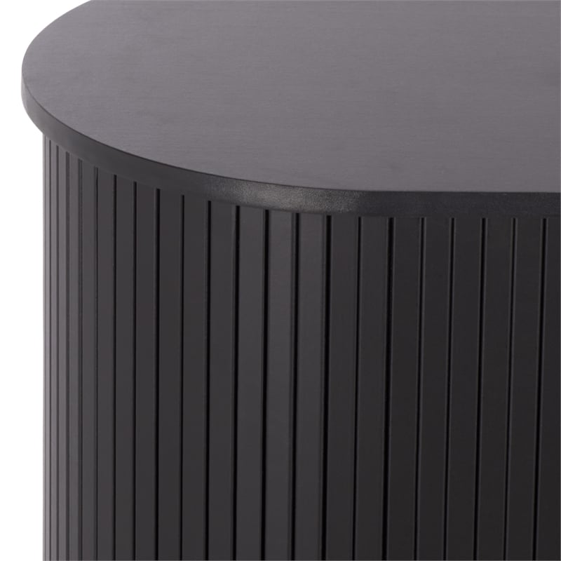 Safavieh Erdwing Wood Bar Cabinet in Black / Black