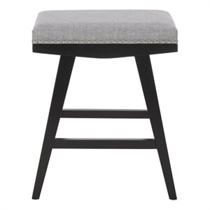 Safavieh Minato Wood and Metal Counter Stool in Gray / Black