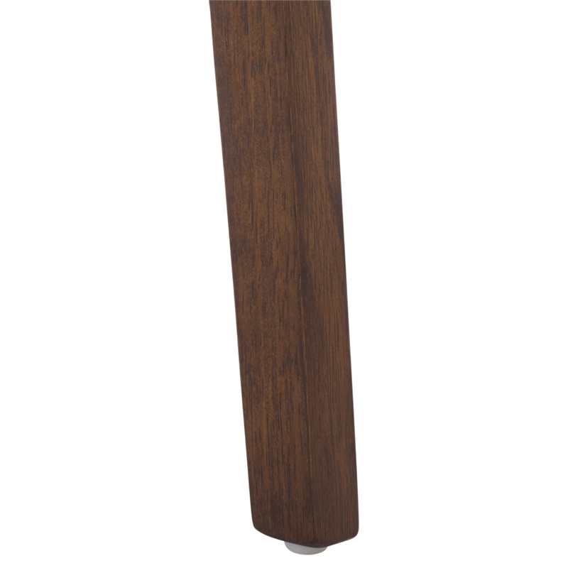 Safavieh Hiroto Wood and Metal Barstool in Black / Walnut