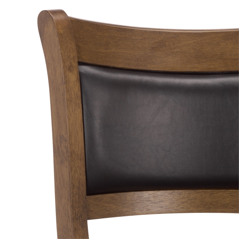 Safavieh Takado Wood and Metal Barstool in Black / Natural