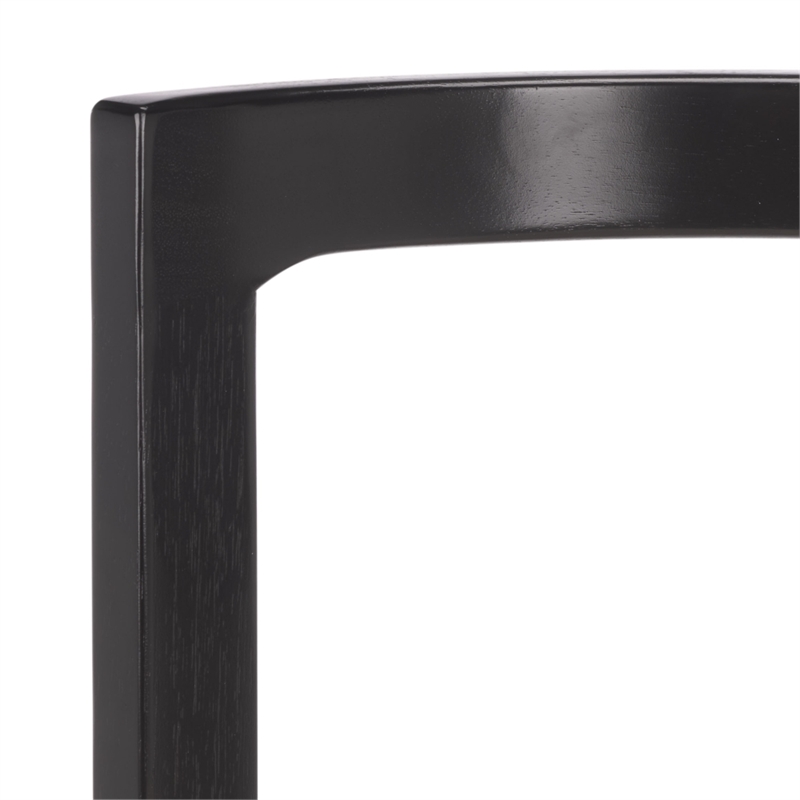 Safavieh Estes Round Wood and Fabric Counter Stool  in White / Black