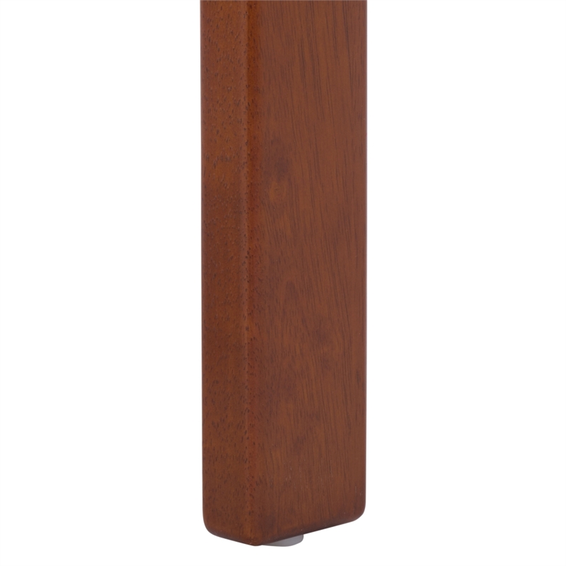 Safavieh Estes Round Wood and Fabric Counter Stool  in White / Walnut