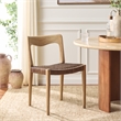 Safavieh Sezja Wicker and Rattan Dining Chair  in Natural / Brown