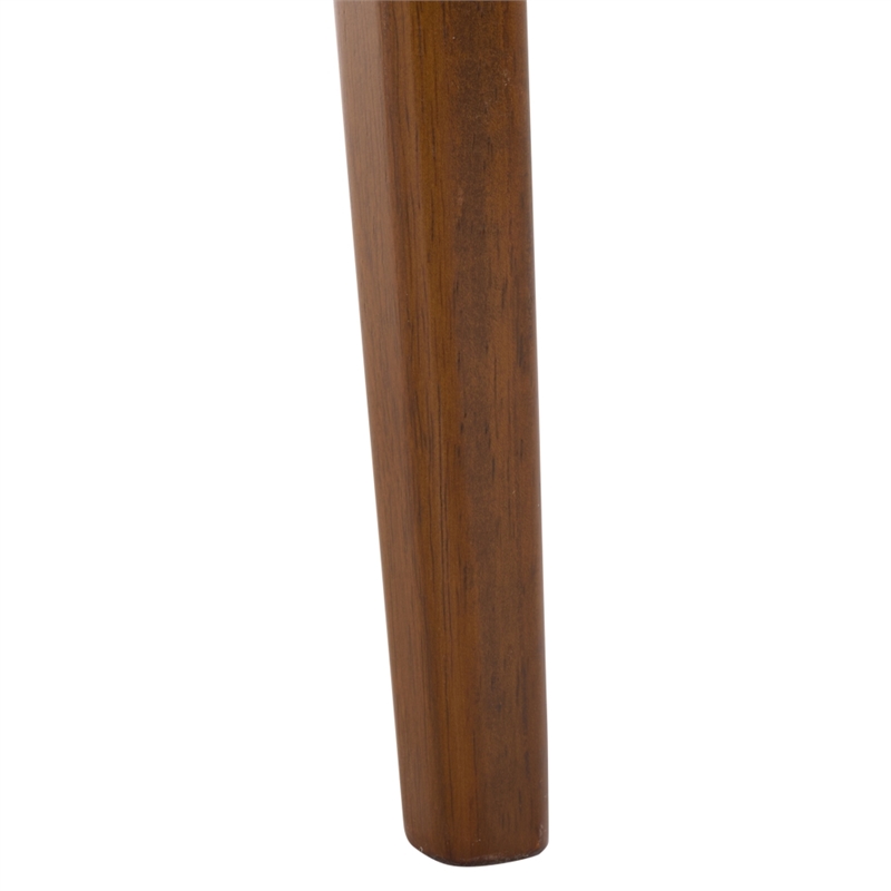 Safavieh Yamato Wood and Fabric Dining Chair in Brown / Gray