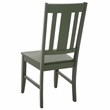 Safavieh Roswitha Wood Slat Back Side Chair in Green