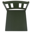Safavieh Roswitha Wood Slat Back Side Chair in Green