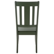 Safavieh Roswitha Wood Slat Back Side Chair in Green
