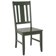 Safavieh Roswitha Wood Slat Back Side Chair in Green