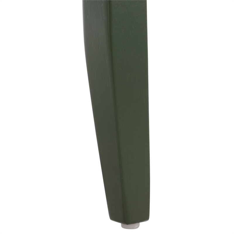 Safavieh Roswitha Wood Slat Back Side Chair in Green