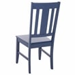 Safavieh Roswitha Wood Slat Back Side Chair in Blue