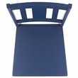 Safavieh Roswitha Wood Slat Back Side Chair in Blue