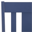 Safavieh Roswitha Wood Slat Back Side Chair in Blue