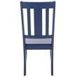 Safavieh Roswitha Wood Slat Back Side Chair in Blue