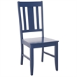 Safavieh Roswitha Wood Slat Back Side Chair in Blue