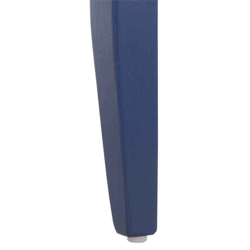 Safavieh Roswitha Wood Slat Back Side Chair in Blue