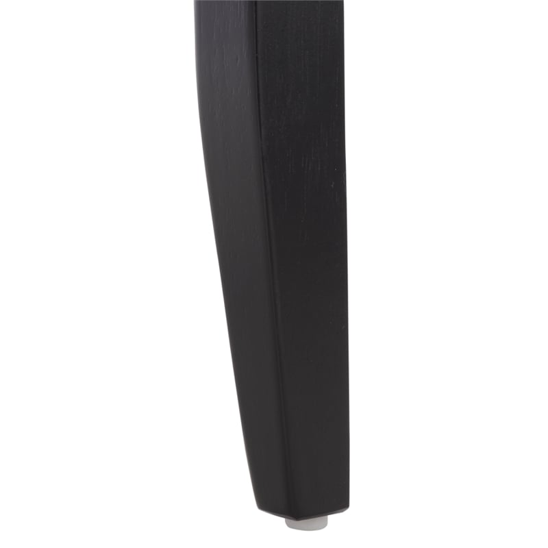 Safavieh Roswitha Wood Slat Back Side Chair in Black