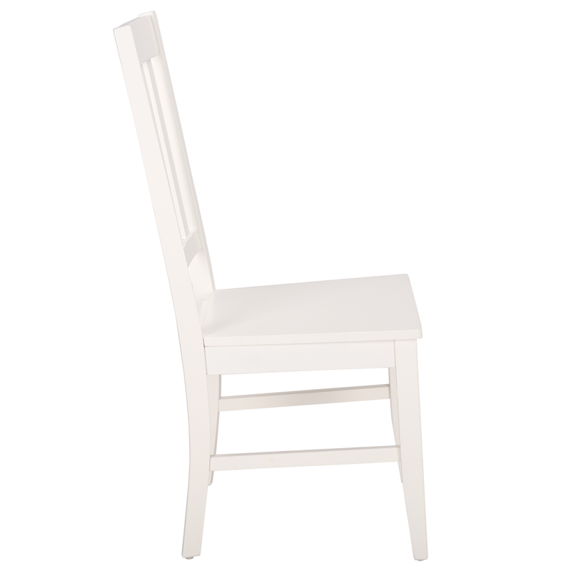 Safavieh Roswitha Wood Slat Back Side Chair in White