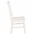 Safavieh Roswitha Wood Slat Back Side Chair in White