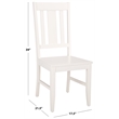 Safavieh Roswitha Wood Slat Back Side Chair in White