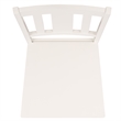 Safavieh Roswitha Wood Slat Back Side Chair in White