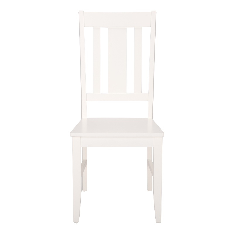 Safavieh Roswitha Wood Slat Back Side Chair in White
