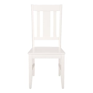 Safavieh Roswitha Wood Slat Back Side Chair in White