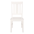 Safavieh Roswitha Wood Slat Back Side Chair in White