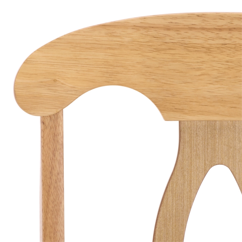 Safavieh Hannelore Wood Arm Chair in Light Oak
