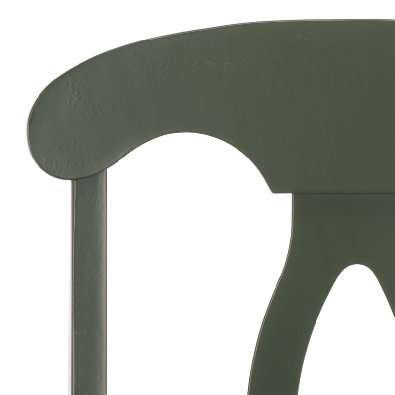 Safavieh Hannelore Wood Arm Chair in Green