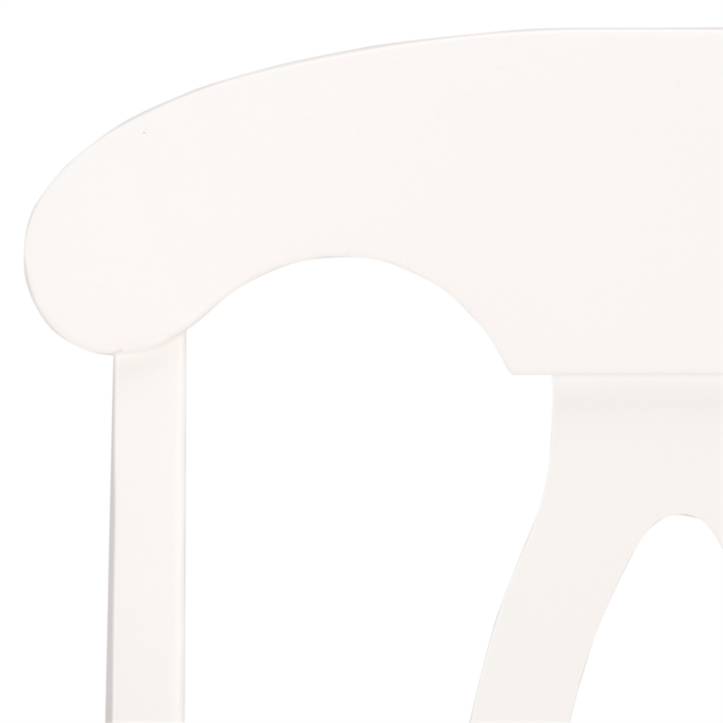 Safavieh Hannelore Wood Arm Chair in White
