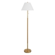 Safavieh Christin Iron and Fabric Floor Lamp in Brass / Natural