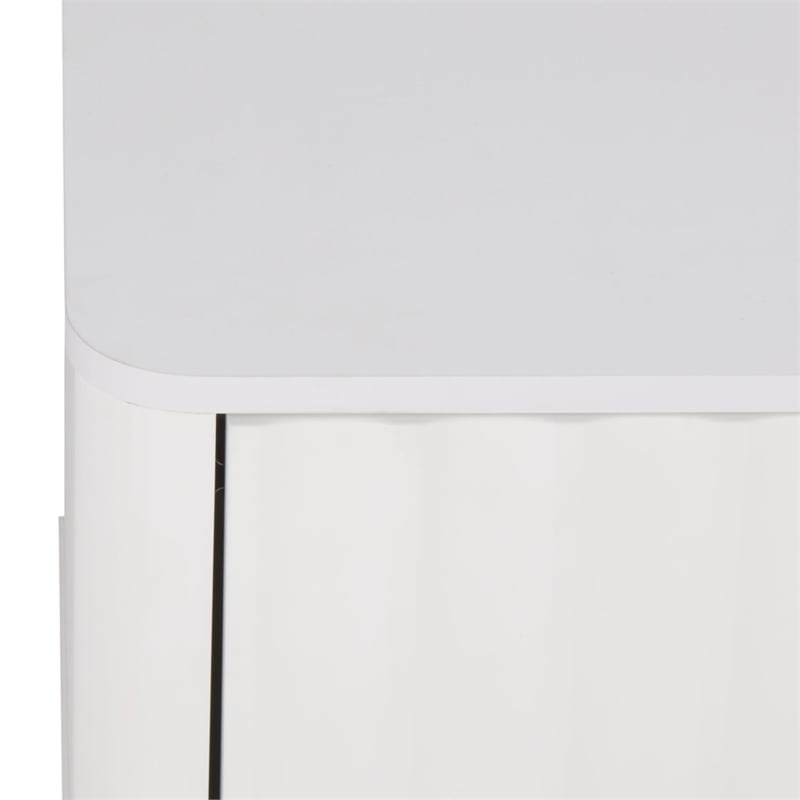 Safavieh Hilsa 3 Door 2 Shelf Wood Sideboard/Media in White / Gold
