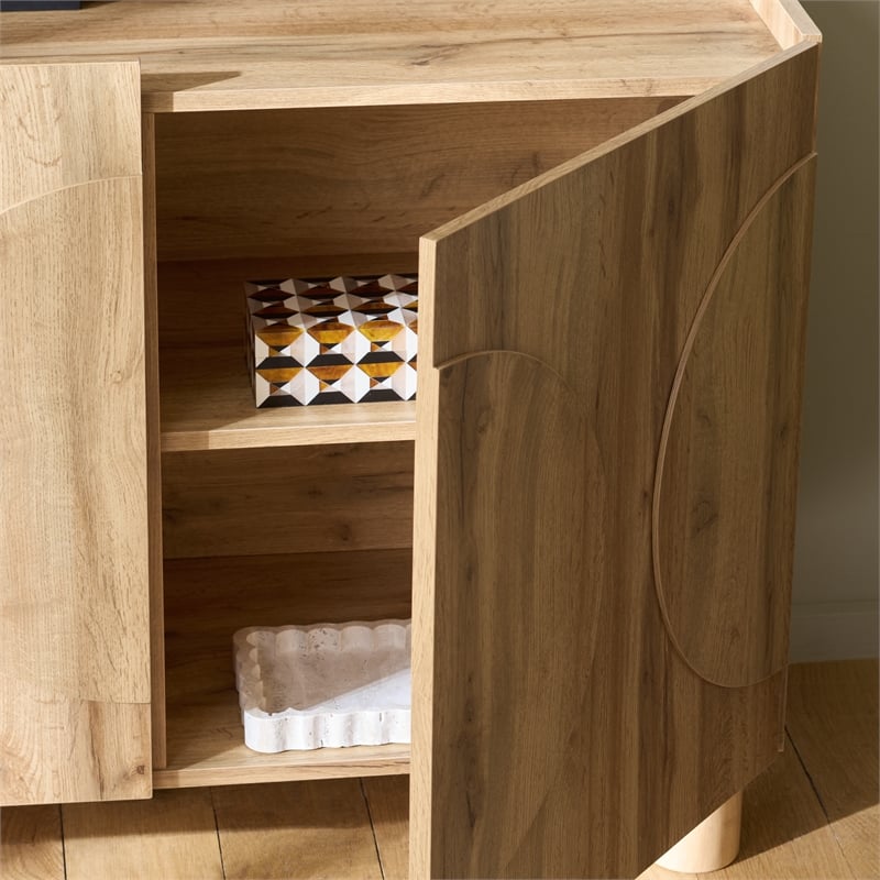 Safavieh Marrero Wood Sideboard/Media Stand in Oak