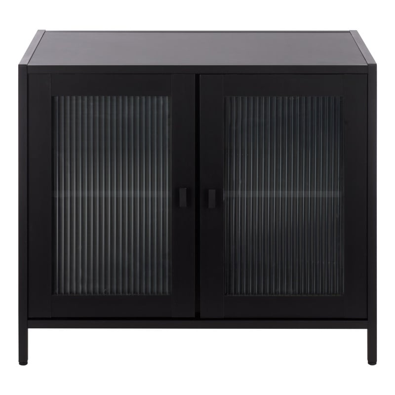 Safavieh Donahue Wood Sideboard/Media Stand in Black / Black