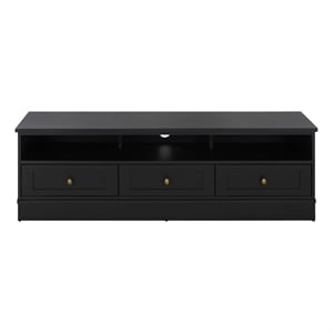 Safavieh Shafa Wood Sideboard/Media Stand in Black / Brass
