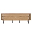 Safavieh Kiyoshi Wood and Metal Tv Stand in Oak / Black