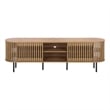Safavieh Kiyoshi Wood and Metal Tv Stand in Oak / Black