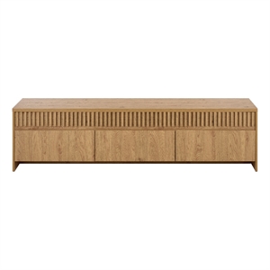 Safavieh Masa 3 Drawer Wood  Tv Stand in Oak