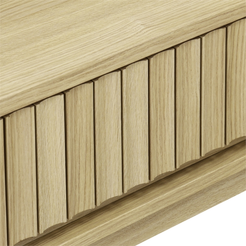 Safavieh Fidia 1 Drawer Wood Nightstand in Light Oak