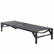 Safavieh Stanley Aluminum Chaise Lounge  in Black / Black