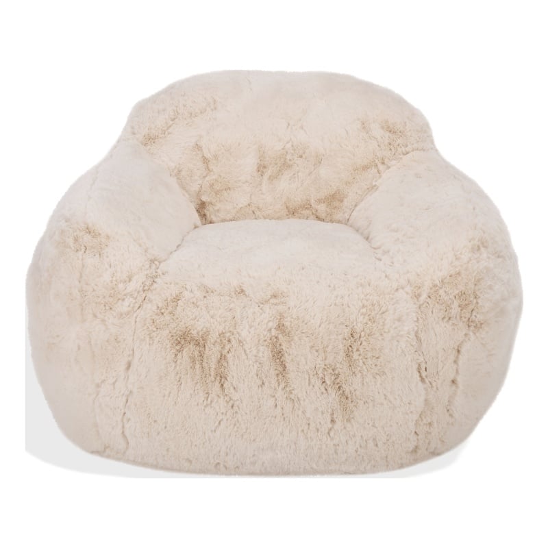 Safavieh Lorianna Fabric Bean Bag Chair in Cream