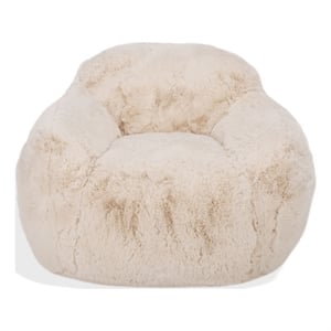 Safavieh Lorianna Fabric Bean Bag Chair in Cream